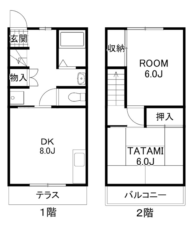 一本木ハイツ北 間取り図