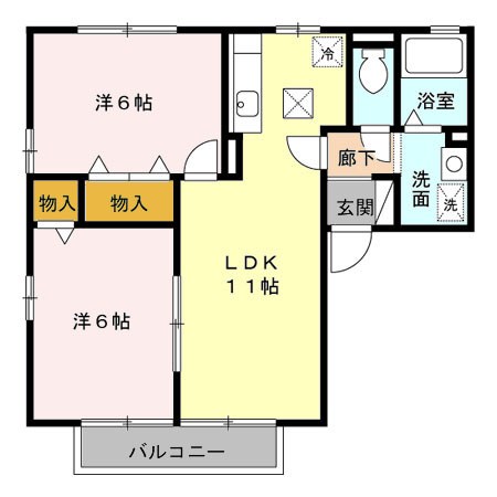 メゾンべール 間取り図