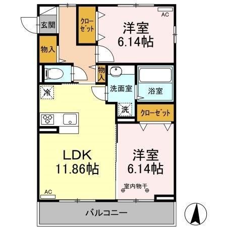 シャンデブレ 間取り図