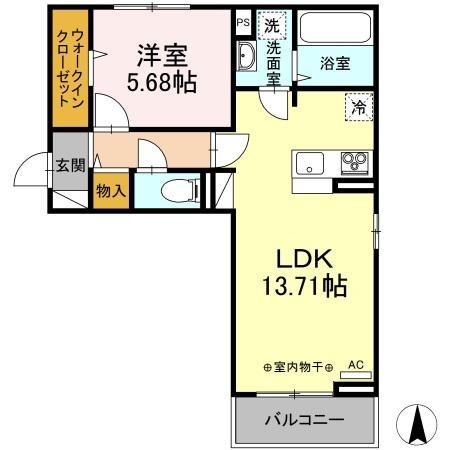 グランメールC 間取り図