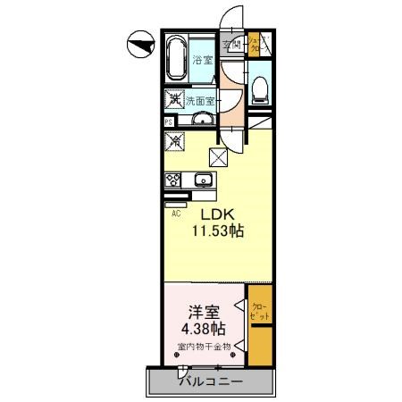 D-ROOM和田町 間取り図