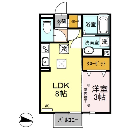 Floral　NakajimaⅡ  間取り図