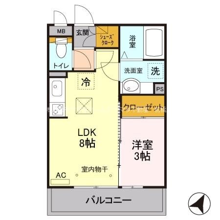 アンフルール 間取り図