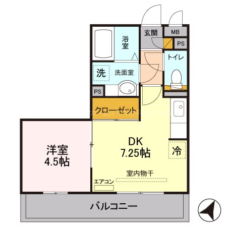 アンフルール 間取り図