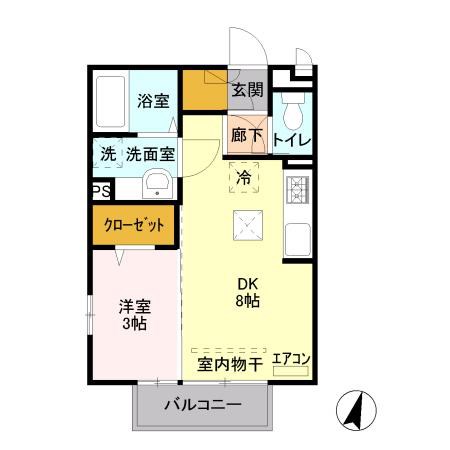 セントラルヴィレッジA 間取り図