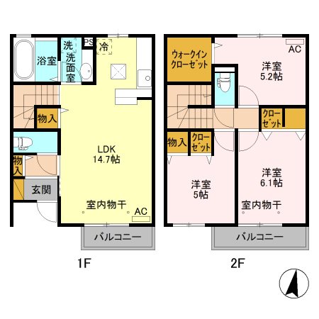 クレセール 間取り図