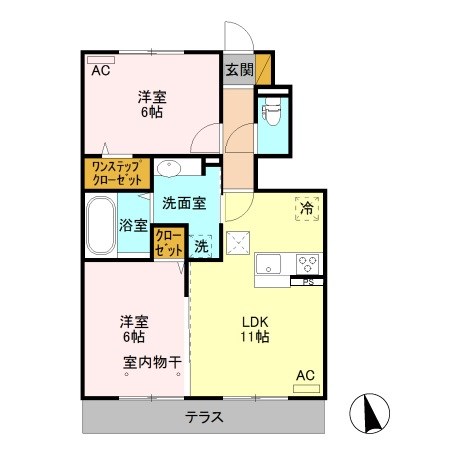 D-room PORTE 間取り図