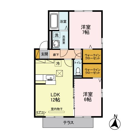 フェリーチェA 間取り図