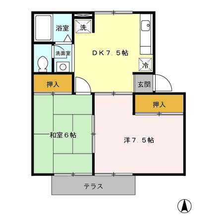 ジュネスなかじま　A/B 間取り図