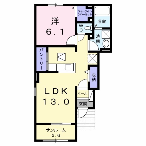 アルエット　Ⅰ 間取り図