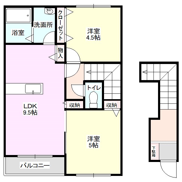 フォンティーヌOZ 間取り図