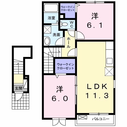 ブリーゼⅠ 間取り図