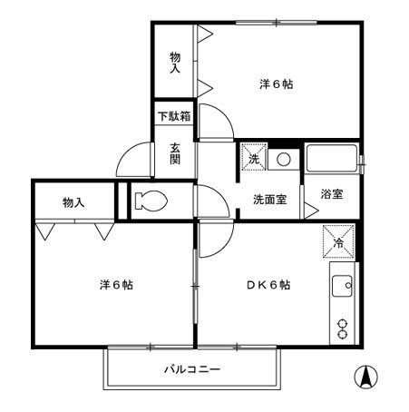 プルニエK 間取り図