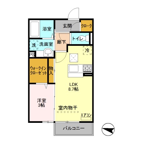 フラール　ドゥ 間取り図