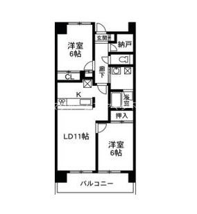 ハートフルライフIWASA 1 間取り図