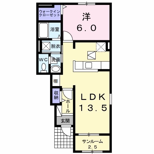 プルメリア　Ａ 間取り図