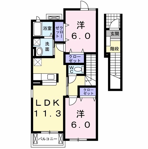 マグノリアＡ 間取り図