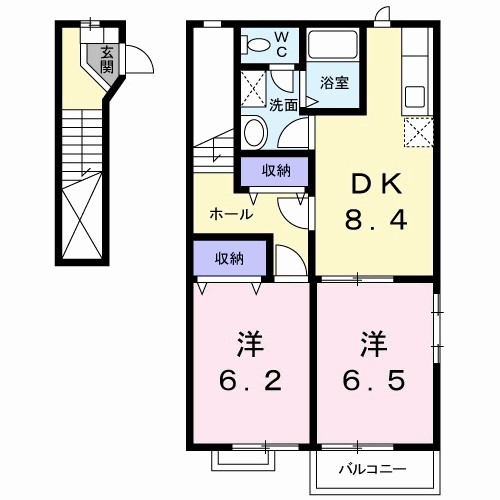 クラリー・セージ　ウエスト 間取り図