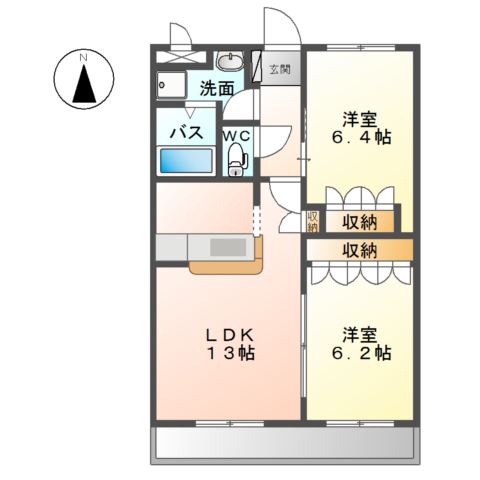 モデルナ江木 間取り図