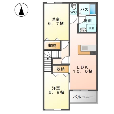 マーベルキューブⅠ 間取り図