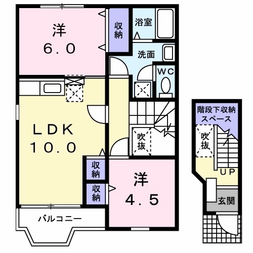 ソレアードＡ 間取り図