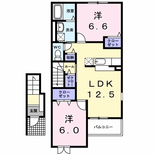 サンリットＫ２Ａ 間取り図