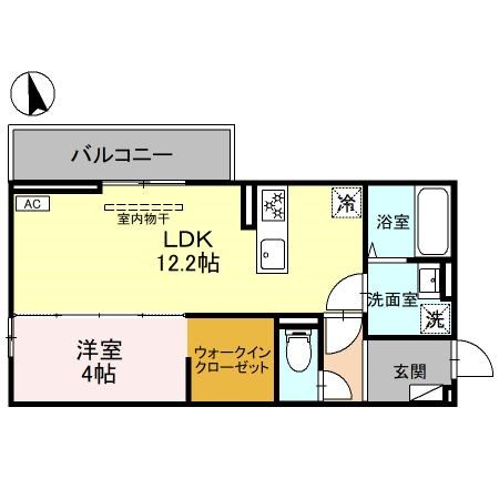 D-ROOM大橋町 間取り図