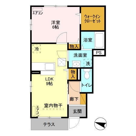 アロッジオ城川 間取り図