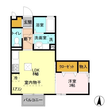 ディアコートＡ 間取り図
