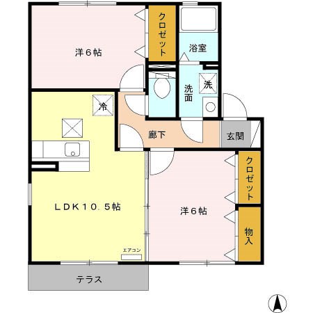 グランディールMⅡ 間取り図