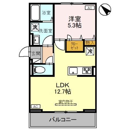 シェ・ドゥ―ヴル 間取り図