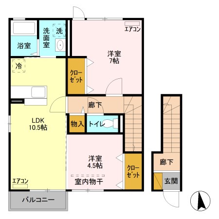 トアロード 2 間取り図