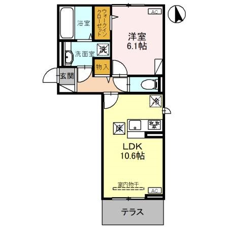 D-ROOM六供町2丁目 間取り図