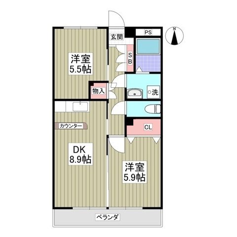 パークサイド篠崎 間取り図