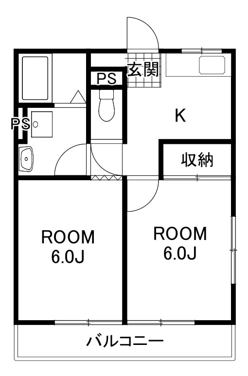 ハイツくろさき 間取り図