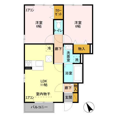オペラハウス野中 間取り図