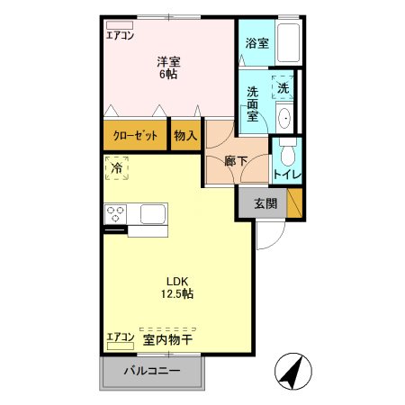 グランジェⅠ 間取り図