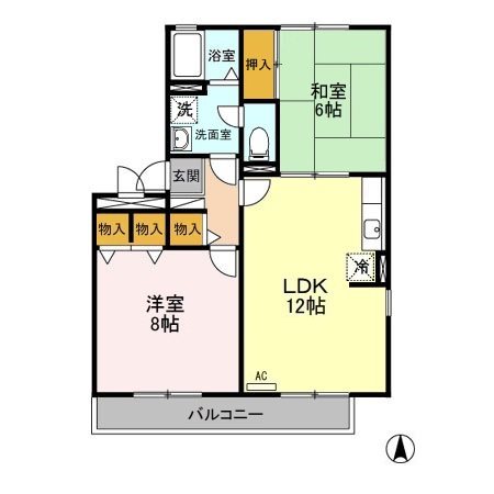 ジュネスなかじま 間取り図