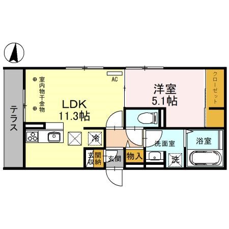 D-room羅漢町 間取り図