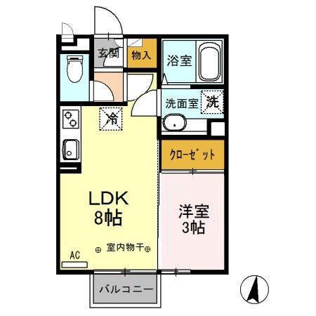 ヴィラージュレヨン 間取り図