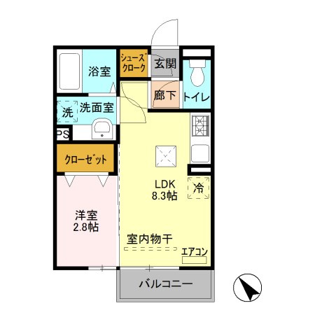 プレシャス上大島1 間取り図