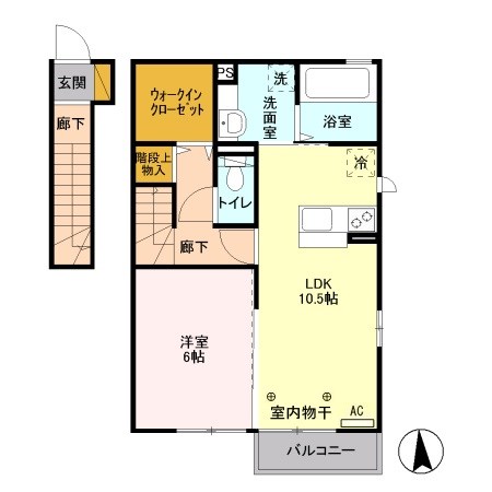 モン　シュシュ　カツラ 間取り図