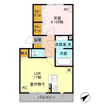 勝山Ⅱ 間取り図