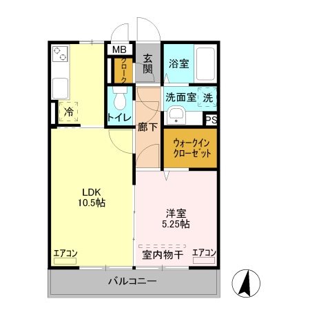 カラーズ　ガーデン 間取り図