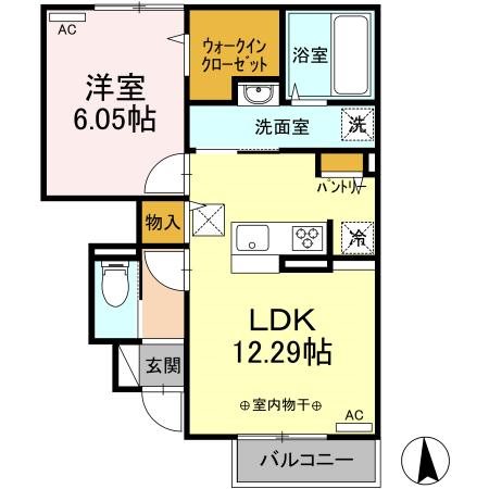 ローズA 間取り図