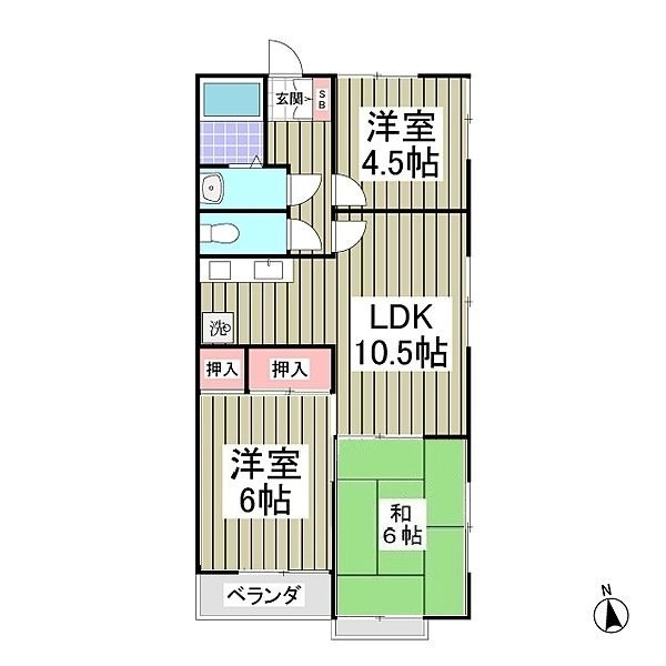 ハイツグロリア 間取り図