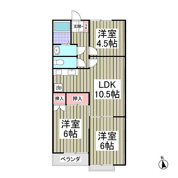 ハイツグロリア 間取り図