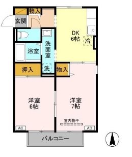 メゾン・ド・カメリア 間取り図