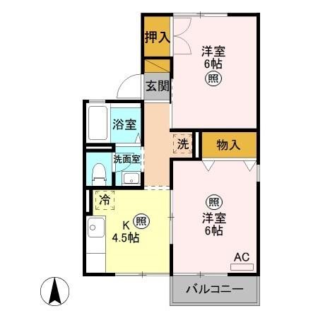 ヴェルコートB 間取り図