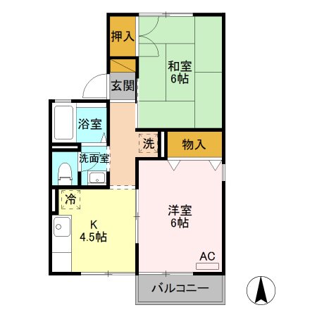 ヴェルコートB  間取り図